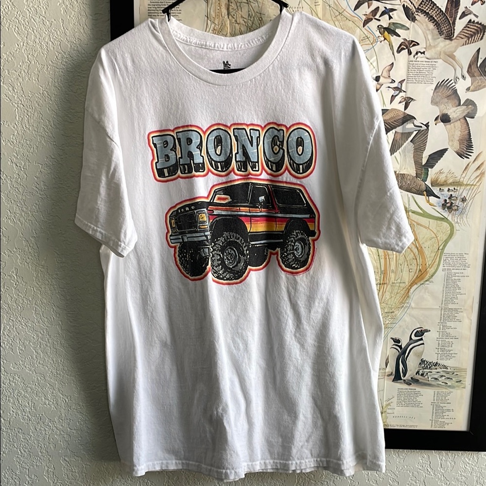 Junk Food Clothing White Bronco Graphic Tee